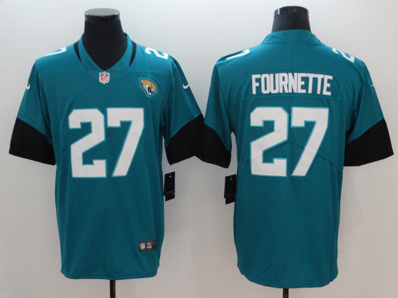 Men Jacksonville Jaguars #27 Fournette Green Vapor Untouchable Limited Player Nike NFL Jerseys->jacksonville jaguars->NFL Jersey